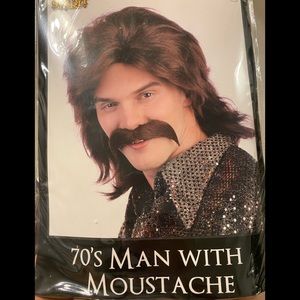 Wig and Moustache